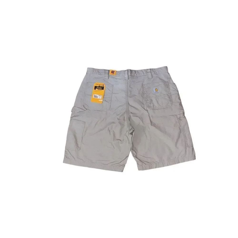 CARHARTT MENS Light Khaki LOOSE FIT UTILITY WORK SHORT BS0147-M Size 42 NWT